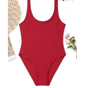 U Back High Cut One Piece